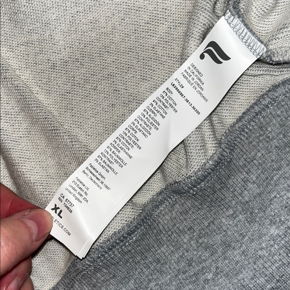 NWT Fabletics Oversize Cropped Full Zip Hoodie - Picture 11 of 13